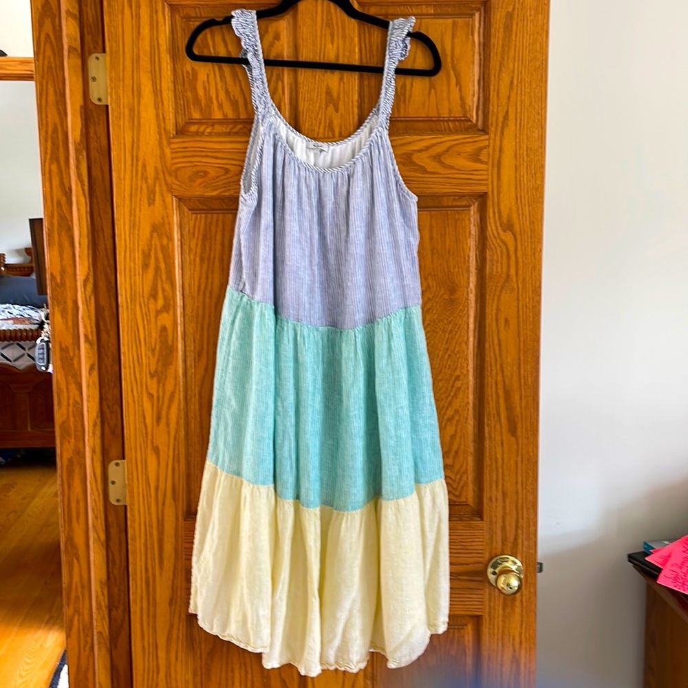 Super cute lined sundress. Light and airy for summer☀️.